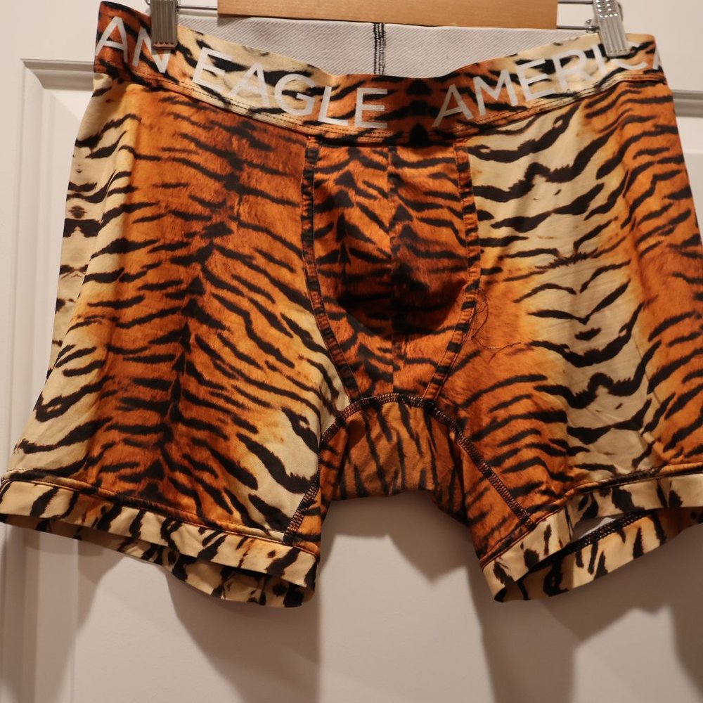 Men's American Eagle Medium Tiger Print Trunks